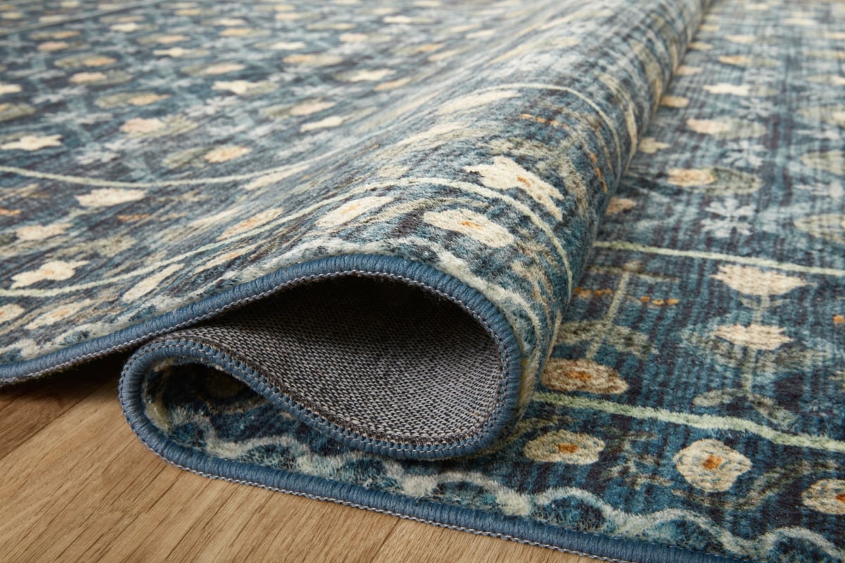 Eliza Rug in Lattice Indigo