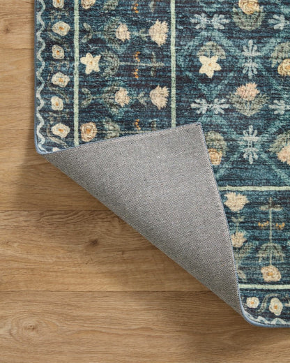 Eliza Rug in Lattice Indigo