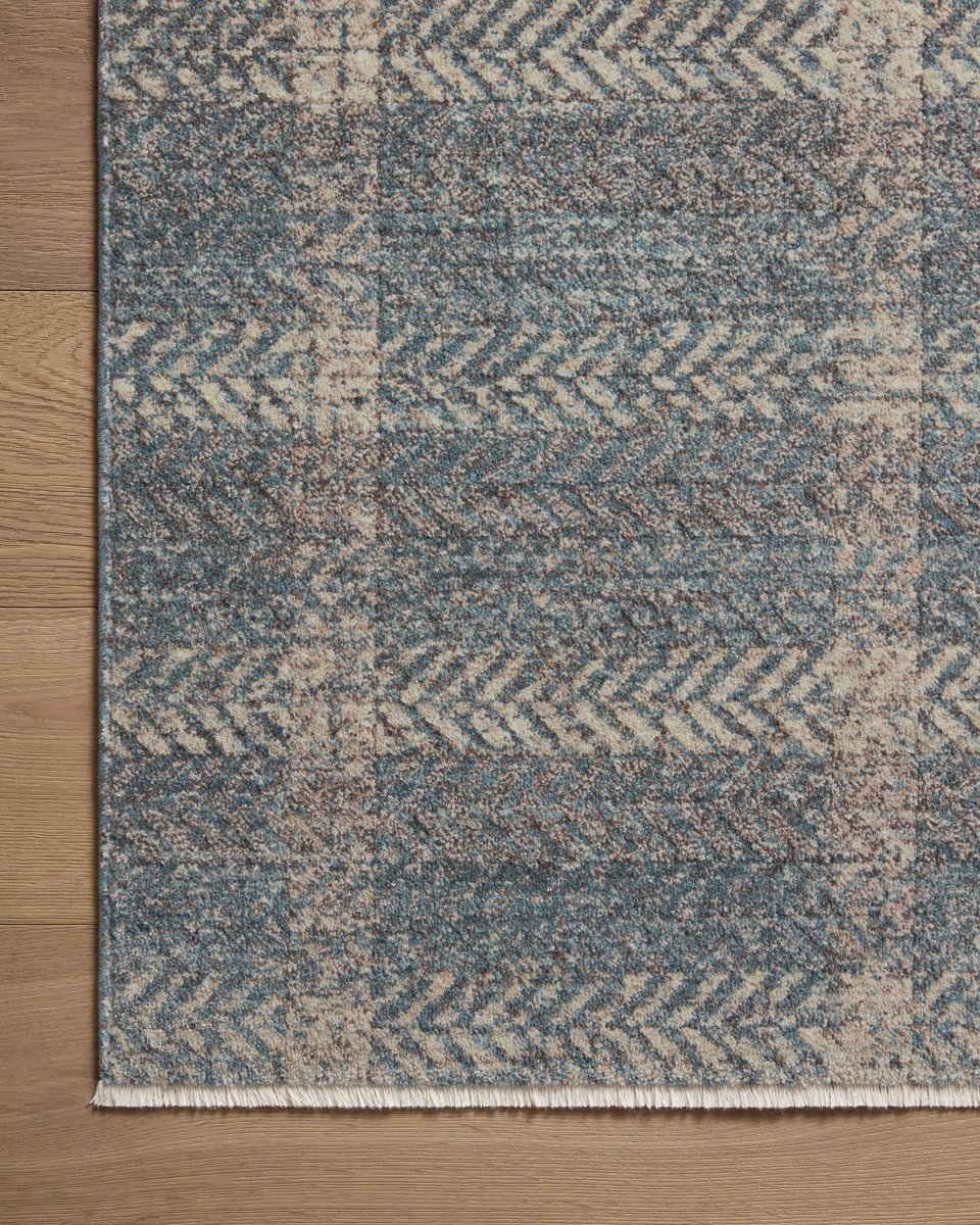 Erin Rug in Blue/Beige
