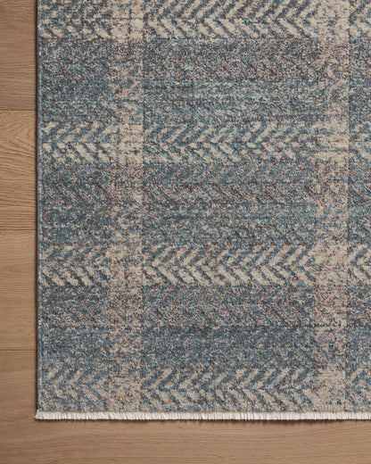 Erin Rug in Blue/Beige