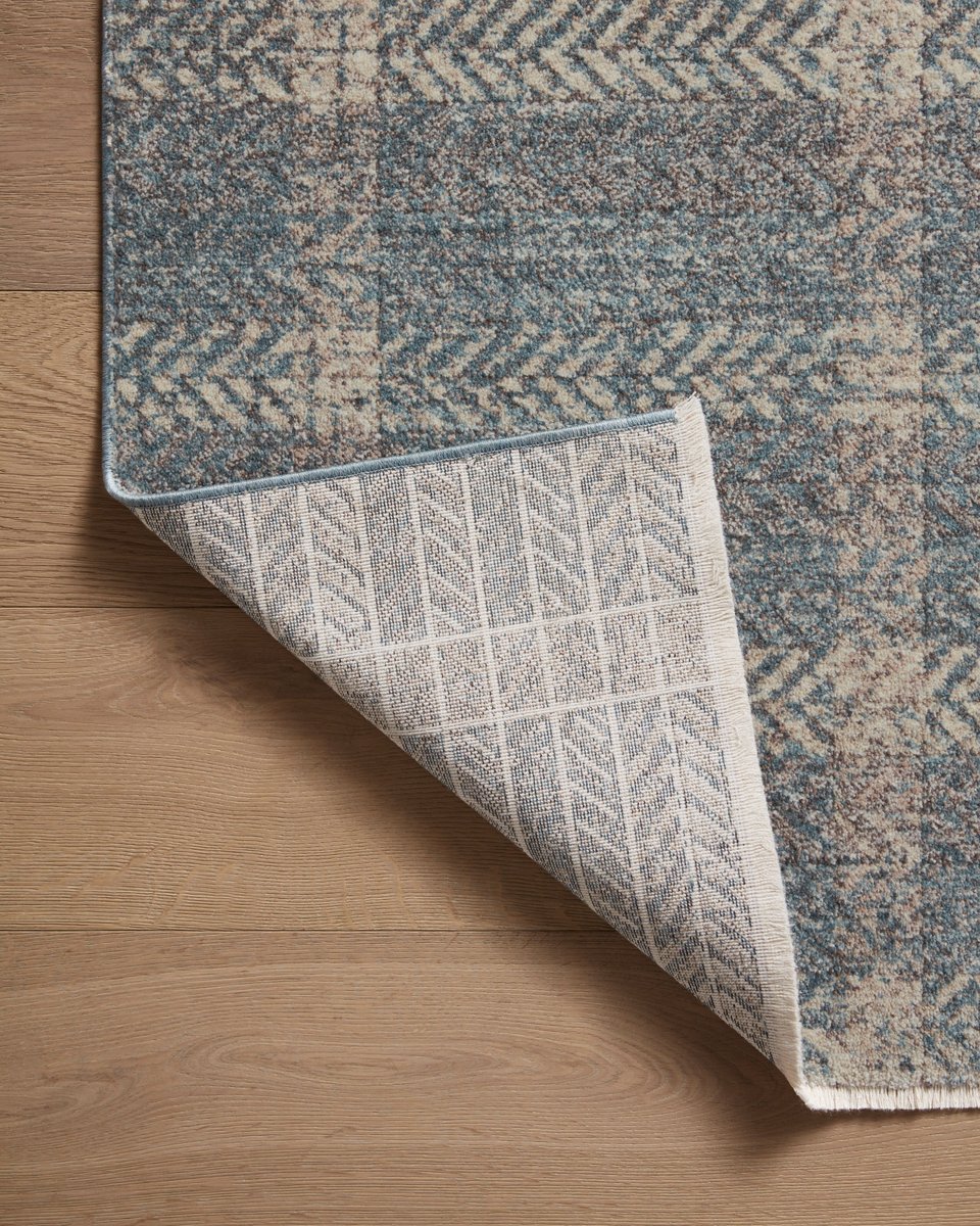 Erin Rug in Blue/Beige