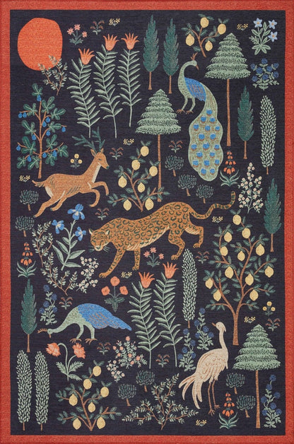 Folklore Rug in Les Fauves Black