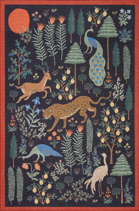 Folklore Rug in Les Fauves Black