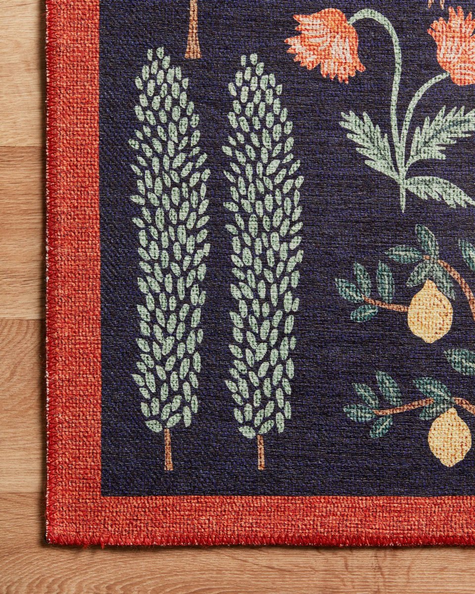 Folklore Rug in Les Fauves Black
