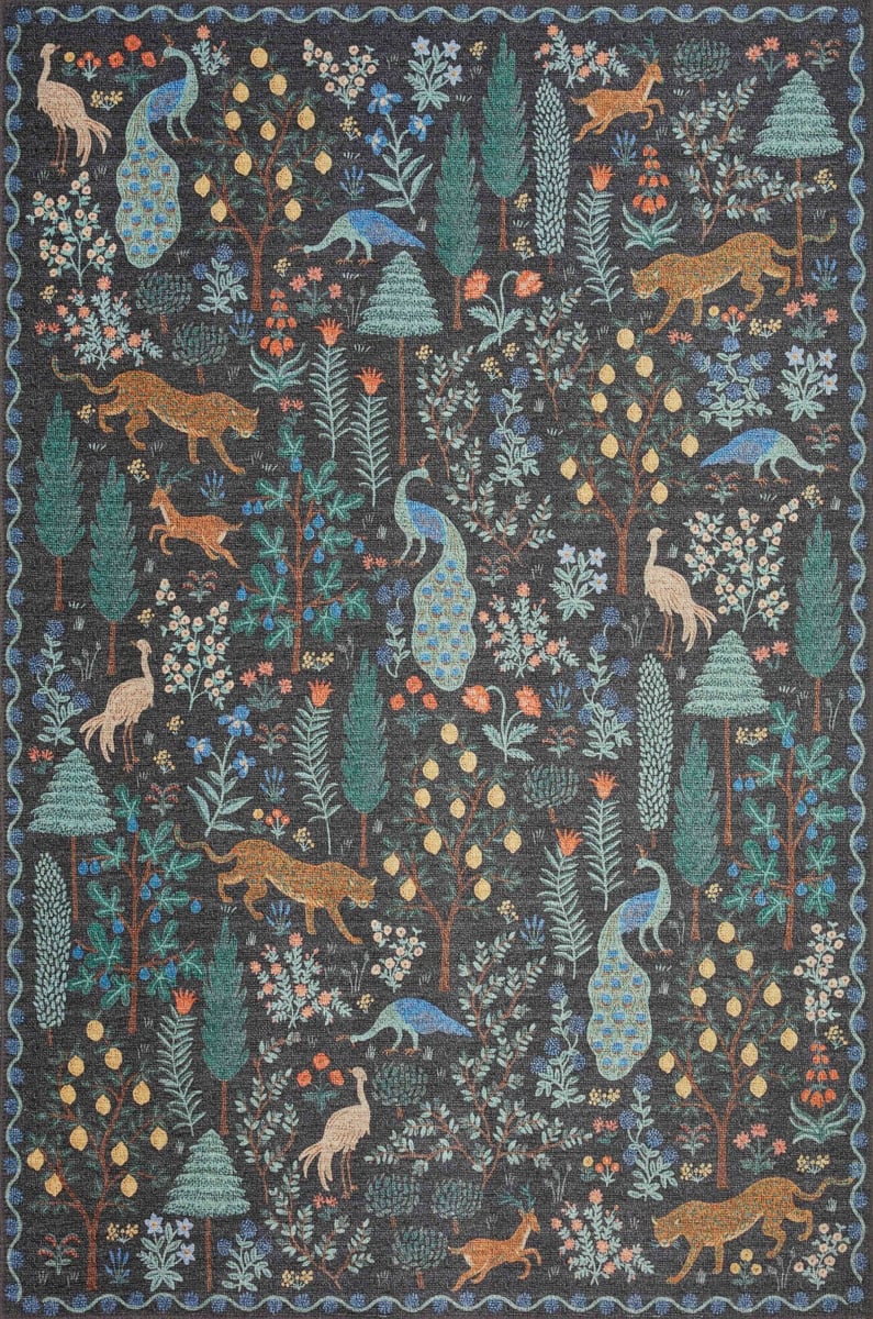 Folklore Rug in Forest Black