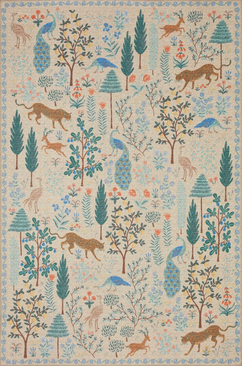 Folklore Rug in Forest Cream