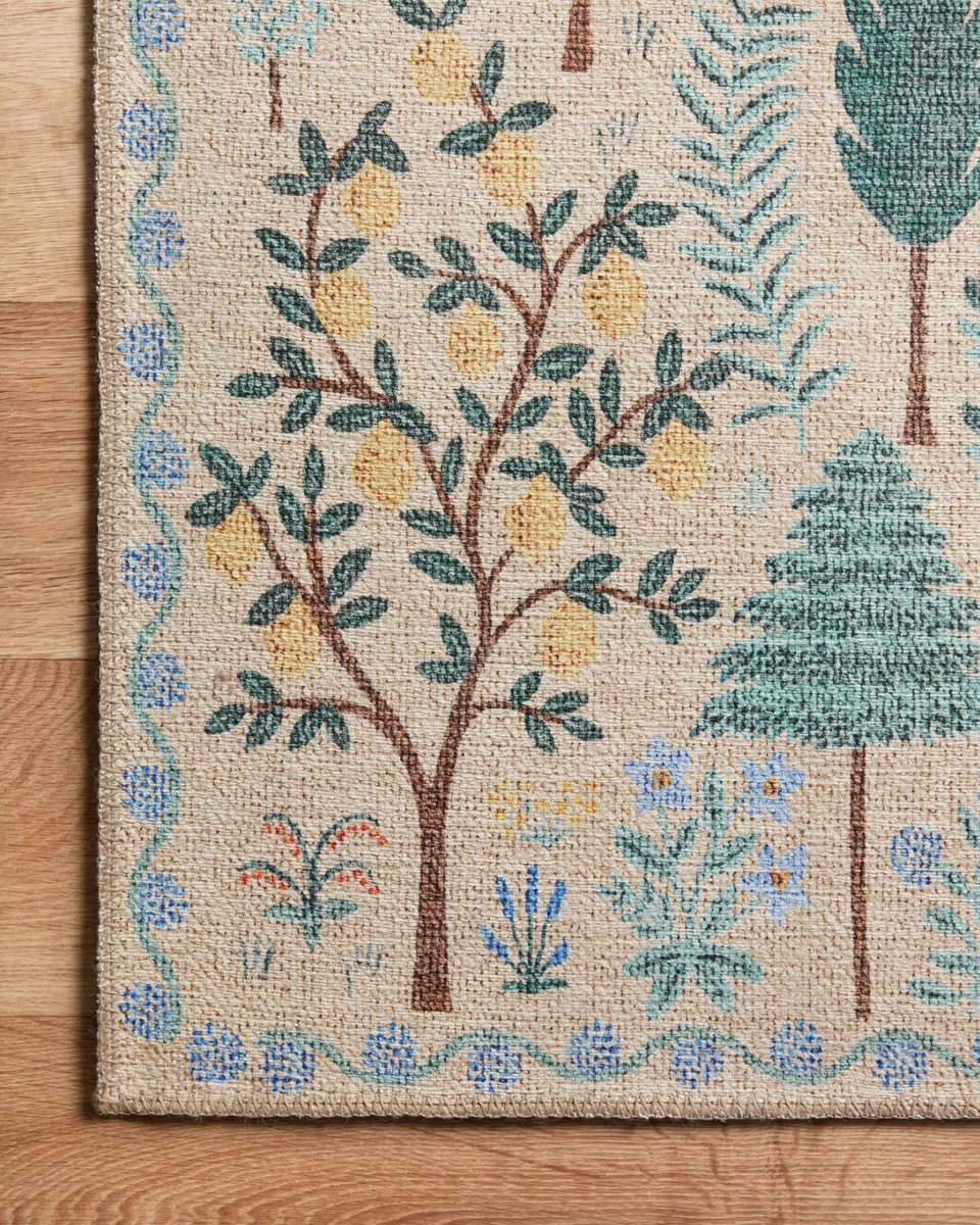 Folklore Rug in Forest Cream