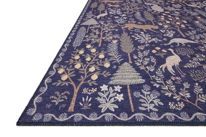 Folklore Rug in Forest Navy