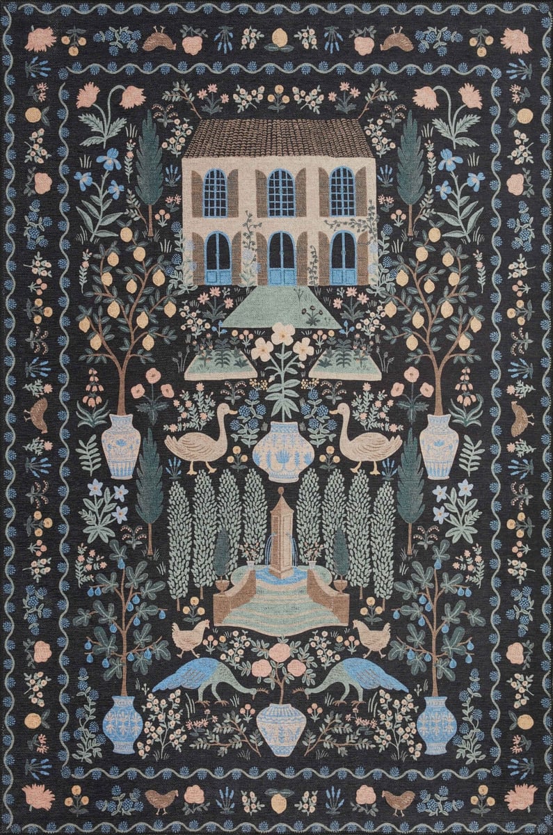 Folklore Rug in Camont Black
