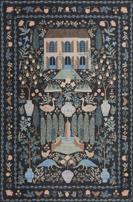 Folklore Rug in Camont Black
