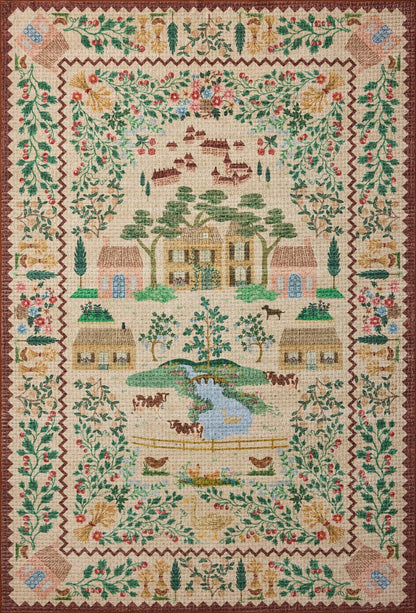 Orchard Rug in Antique Ivory/Multi