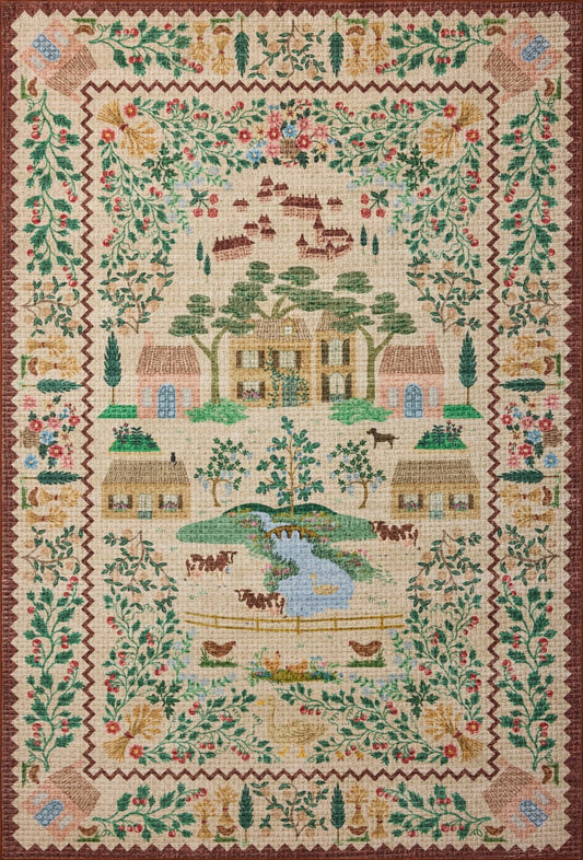 Orchard Rug in Antique Ivory/Multi