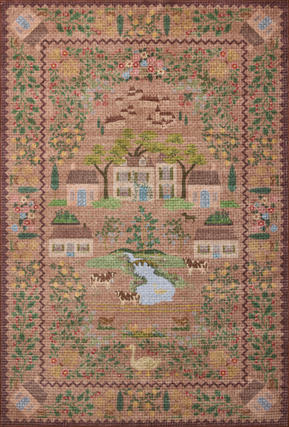 Orchard Rug in Mauve/Multi