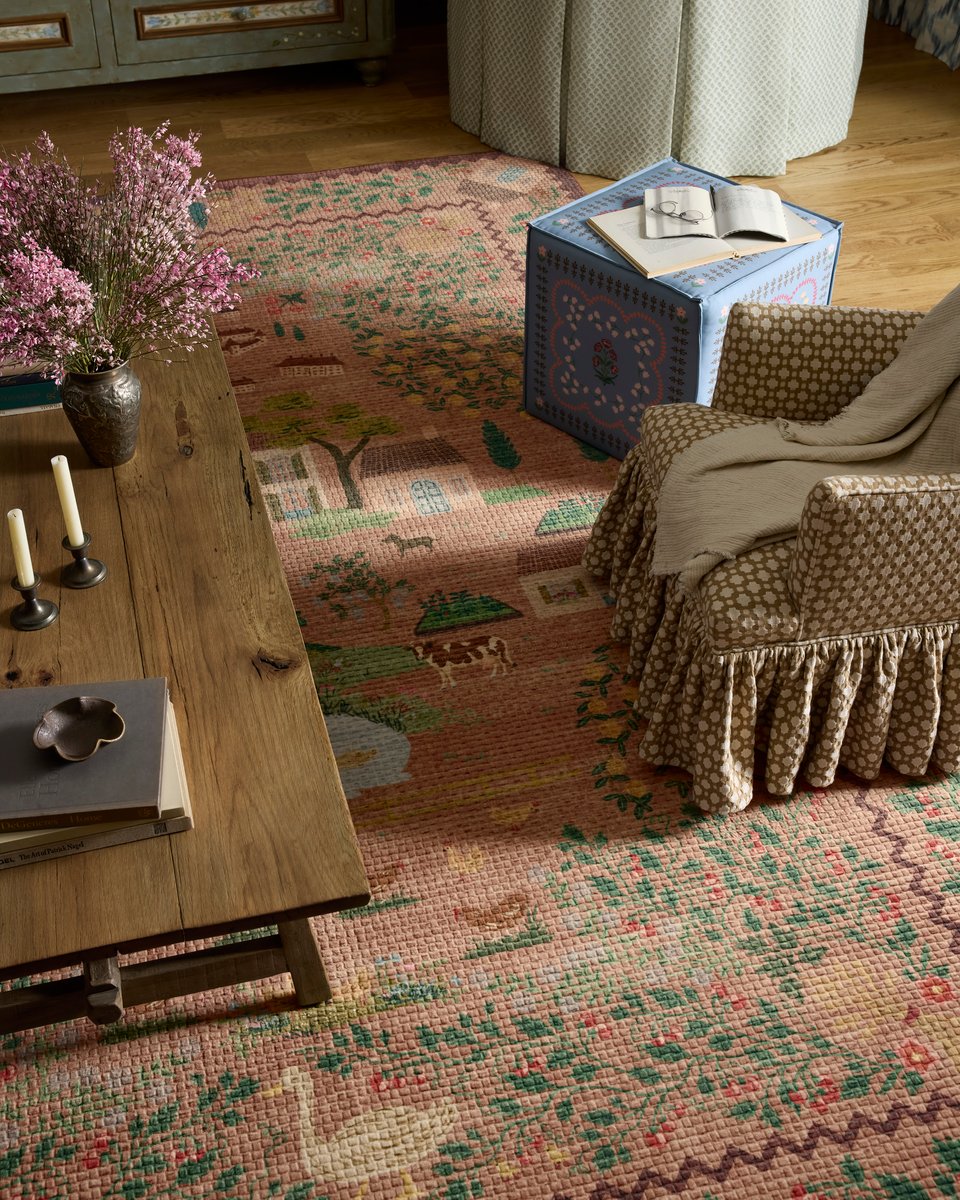 Orchard Rug in Mauve/Multi