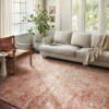 Ingrid Rug in RustBeige