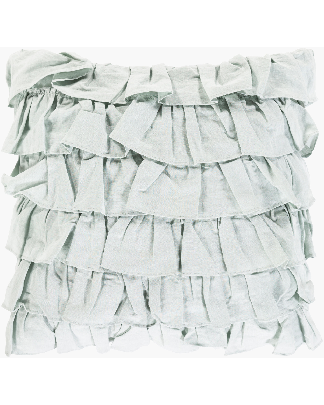Ruffle Cushion in Baby Blue