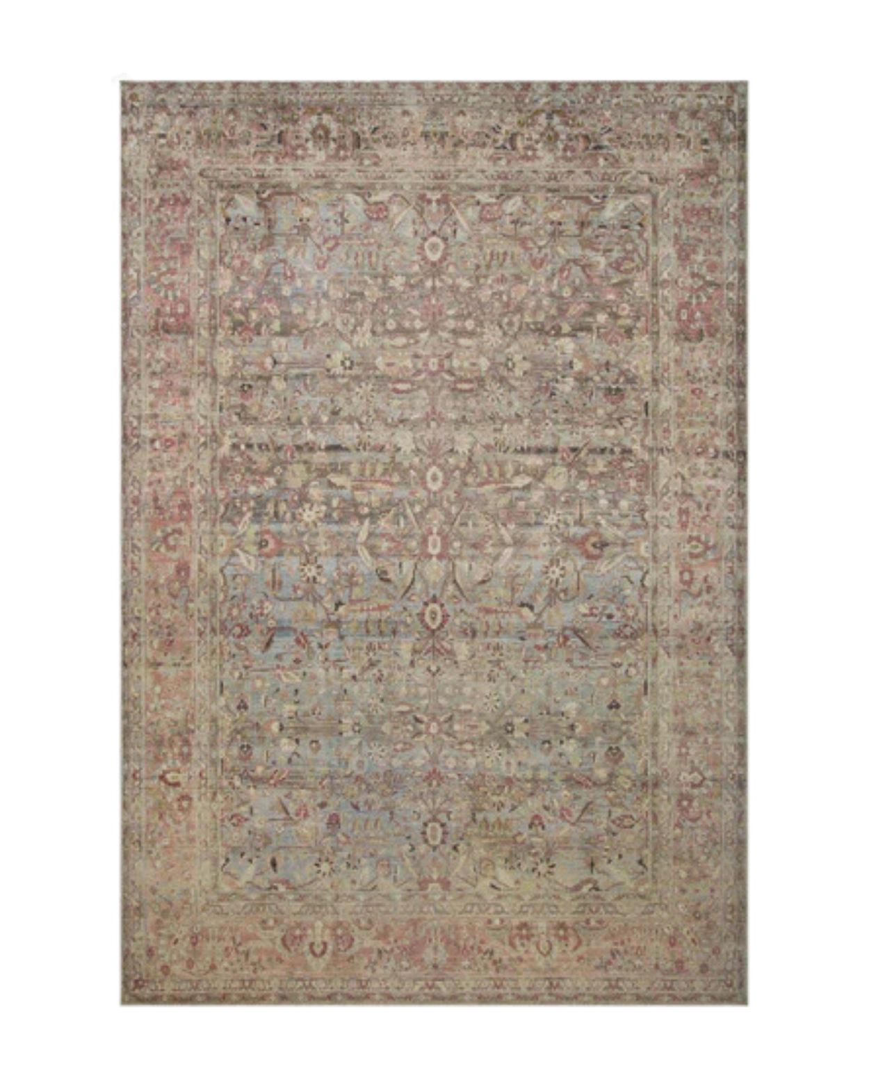 Sandrine Rug in Ocean_Clay