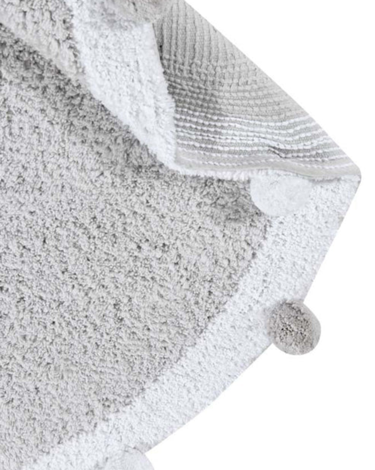 Washable Rug in Bubbly Light Grey (4)