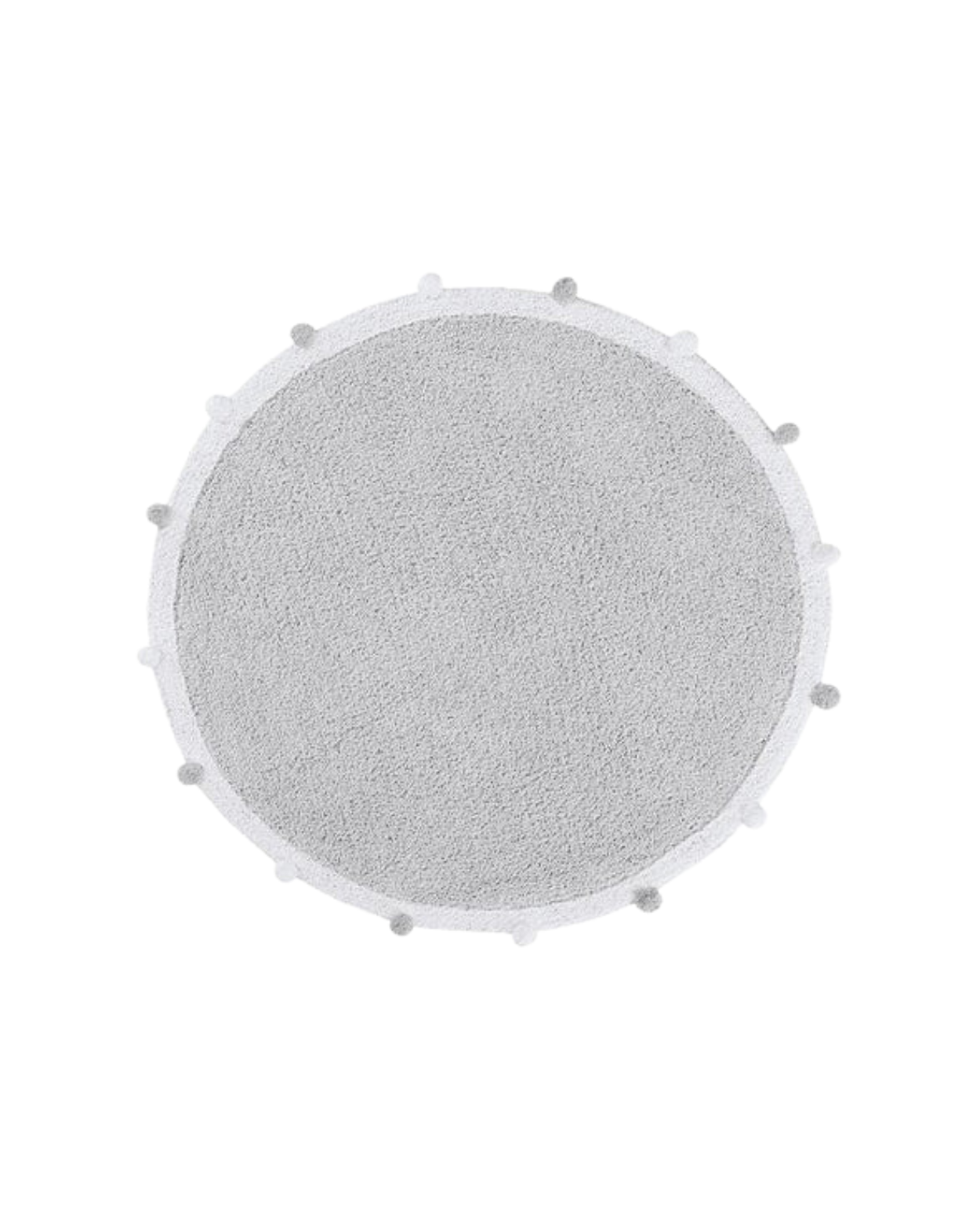 Washable Rug in Bubbly Light Grey