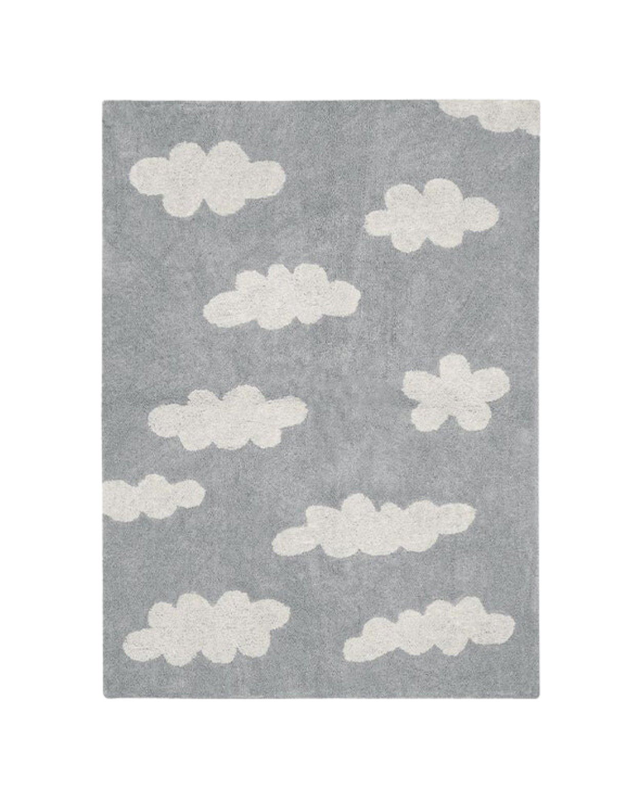 Washable Rug in Clouds Grey