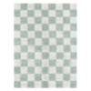 Washable Rug in Kitchen Tiles Blue Sage