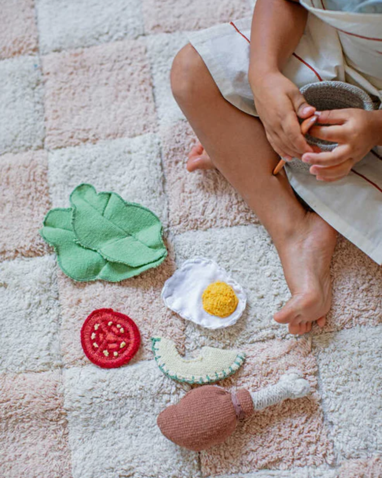 Washable Rug in Kitchen Tiles Rose (5)