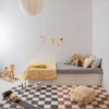 Washable Rug in Kitchen Tiles Toffee (2)