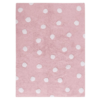 Washable rug in Polkadots Pink