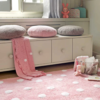 Washable rug in Polkadots Pink (2)