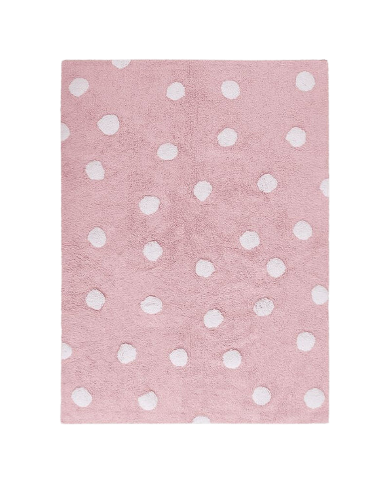 Washable rug in Polkadots Pink
