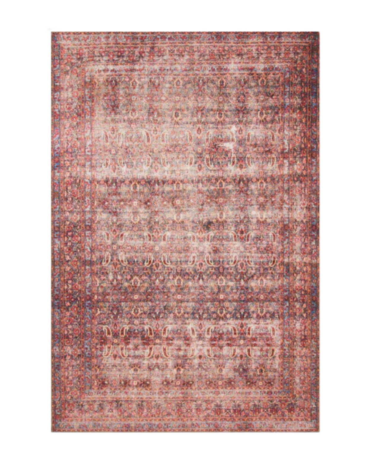 Eleanor Rug in Eggplant _ Crimson