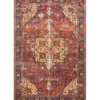 Eleanor Rug in Red _ Navy