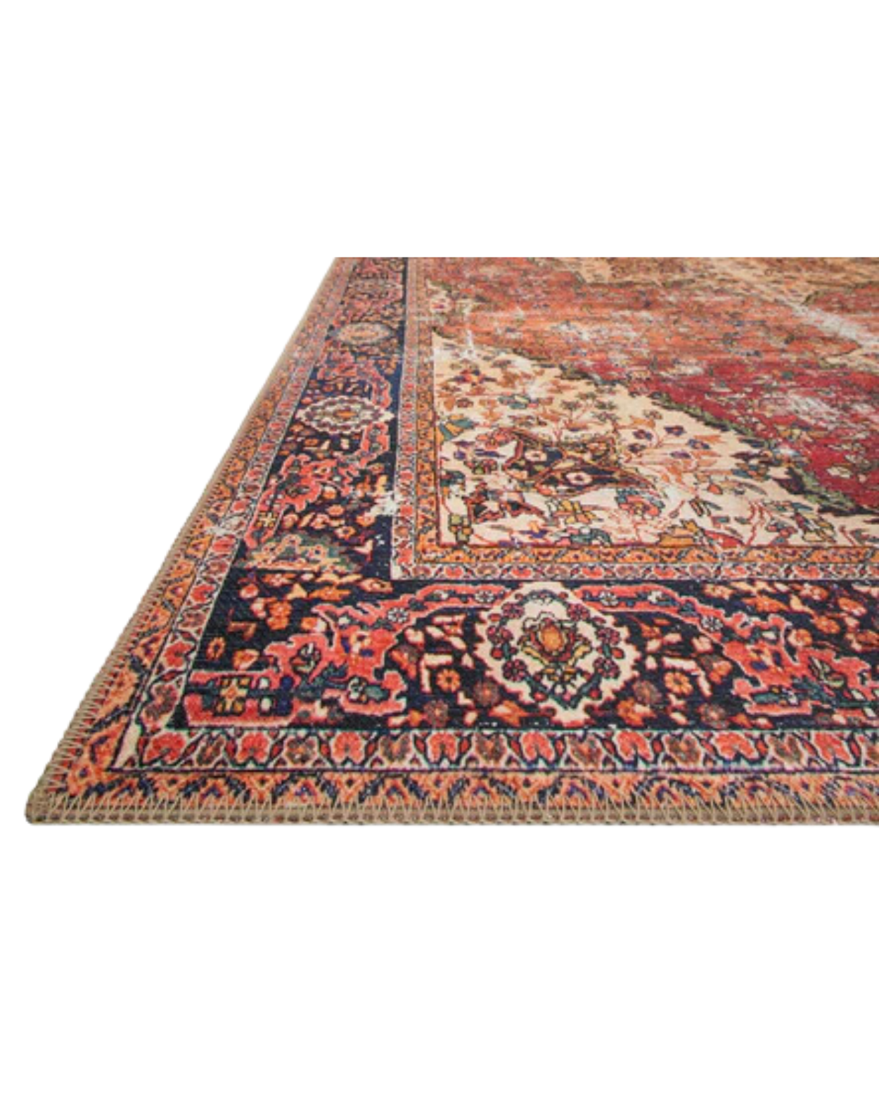 Eleanor Rug in Red _ Navy (4)