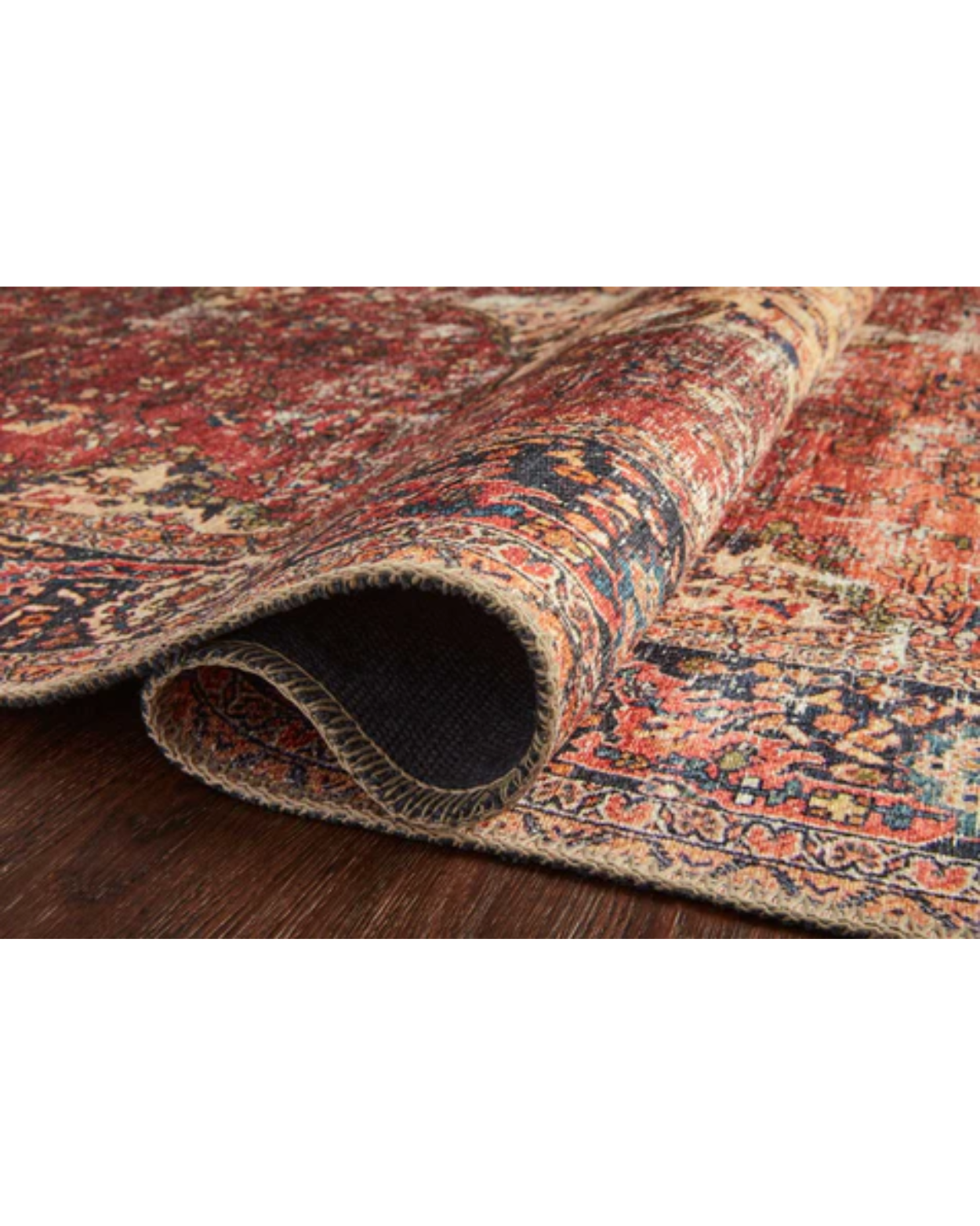 Eleanor Rug in Red _ Navy (6)