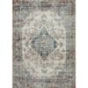 Hazel Rug in Ivory _ Ocean