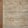 Heritage Rug in AquaTerracotta