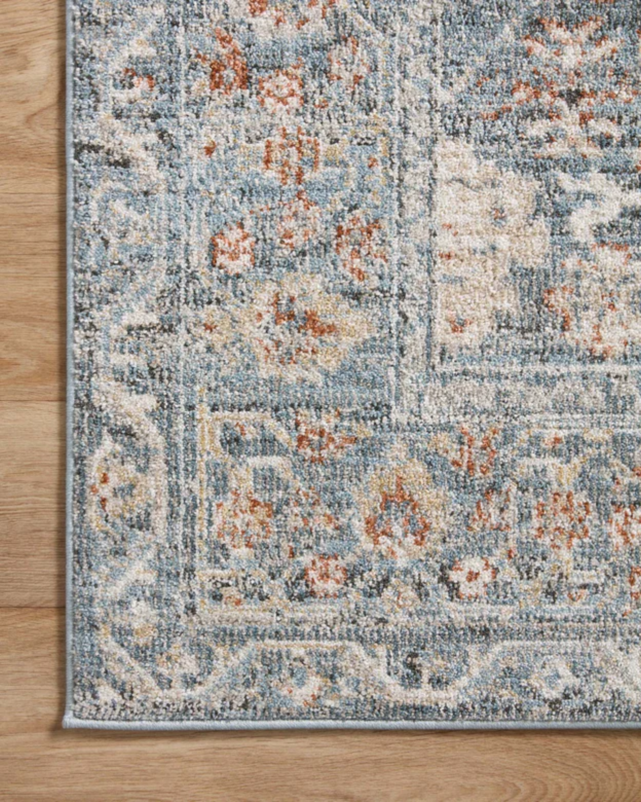 Ivy Rug in Sky Rust