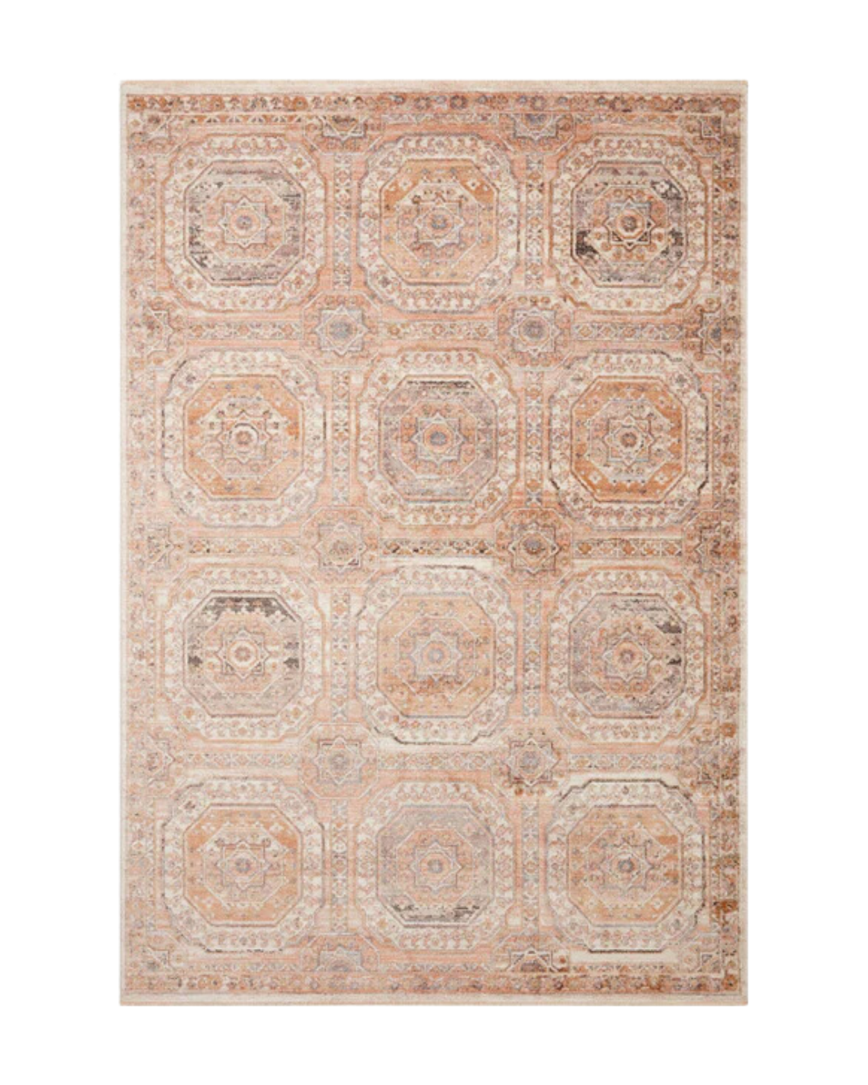 Sonnet Rug in Apricot _ Multi