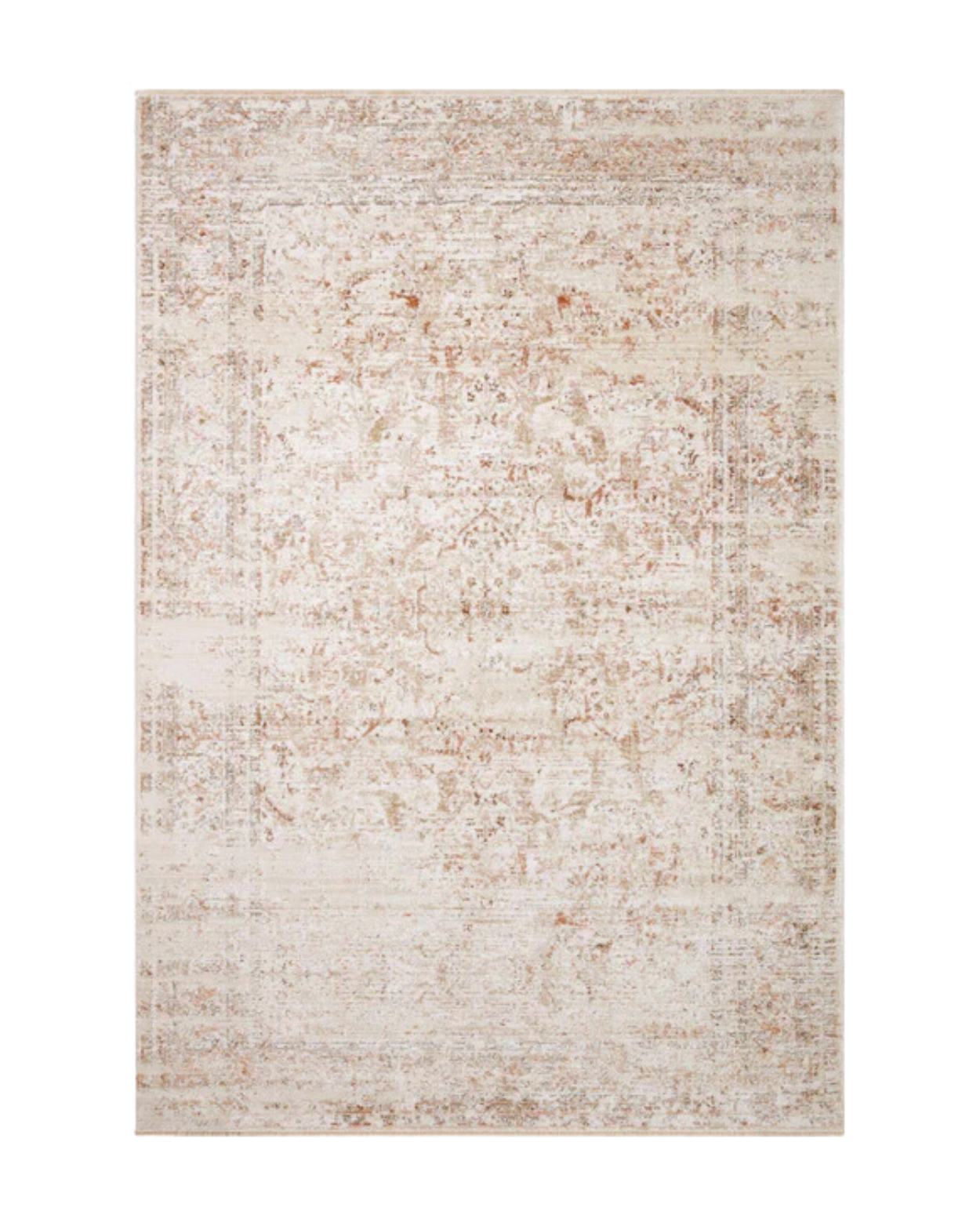 Sonnet Rug in Beige _ Terracotta
